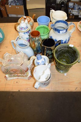 Lot 601 - VARIOUS CERAMICS INCLUDING A LARGE 18TH...