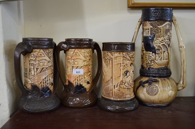 Lot 622 - GROUP OF ART NOUVEAU BRETBY WARES IN FAUX...