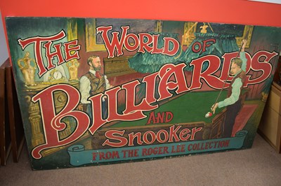Lot 92 - Large painted pictorial sign 'The World of...