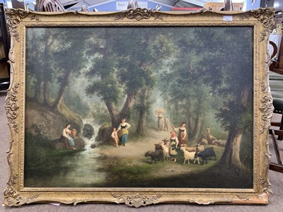 Lot 153 - British school, 19th century, a woodland scene...