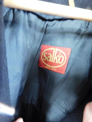 Lot 287 - A gentleman's black wool coat by Salco...