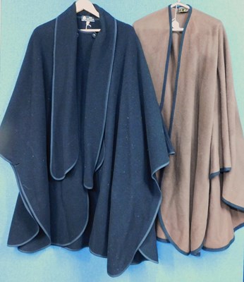 Lot 87 - Two lady's capes/wraps to include a brown wool...