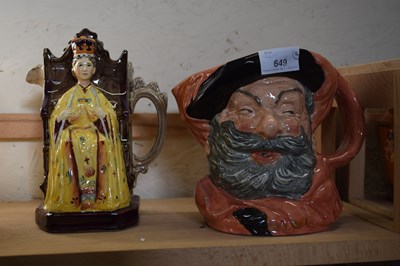 Lot 649 - ROYAL DOULTON FALSTAFF CHARACTER JUG AND A...