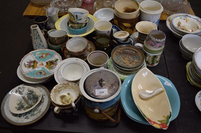 Lot 658 - QUANTITY OF CERAMIC ITEMS, MAINLY VASES, CUPS...