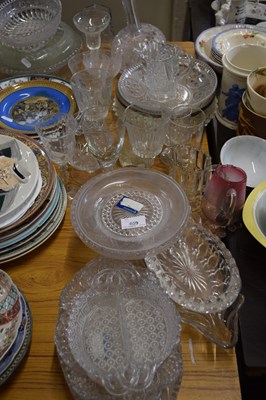 Lot 659 - QUANTITY OF GLASS WARES, GLASS DISHES ETC