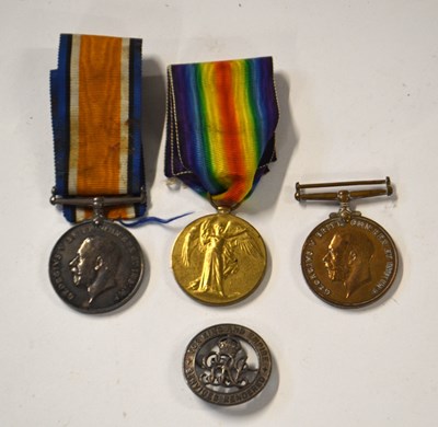 Lot 63 - First World War Medal trio comprising 1914-18...