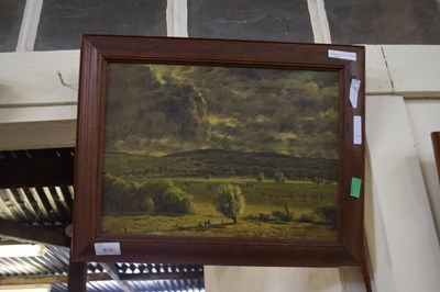 Lot 672 - OIL ON CANVAS OF LANDSCAPE SCENE