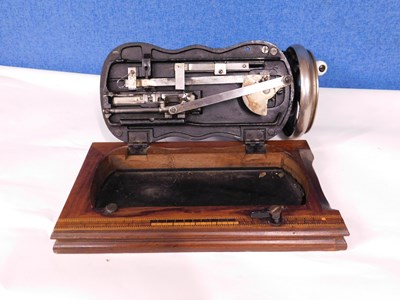 Lot 13 - A late 19th century hand turned sewing machine