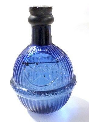 Lot 509 - Vintage blue glass star fire grenade of...