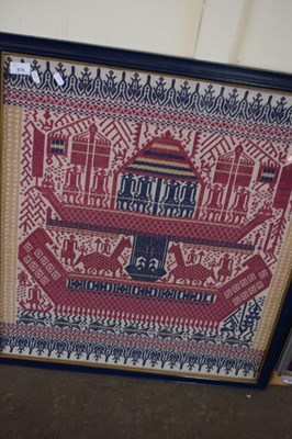 Lot 678 - FRAMED FABRIC