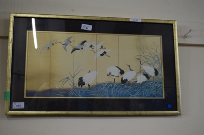 Lot 682 - ORIENTAL PRINT OF TRAINS