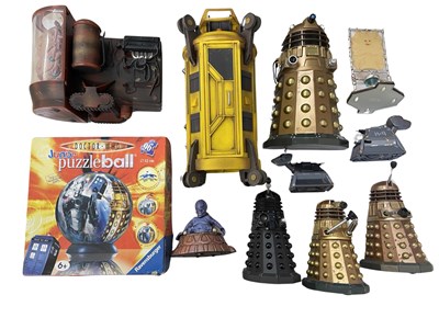 Lot 299 - A collection of various Dr Who toys, to...