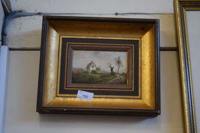 Lot 702 - FRAMED PRINT OF A PASTORAL SCENE