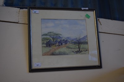 Lot 707 - WATERCOLOUR SIGNED BY AUBREY THOMAS