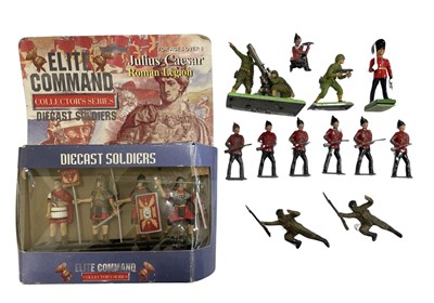 Lot 111 - A mixed lot of various die-cast soldiers, to...