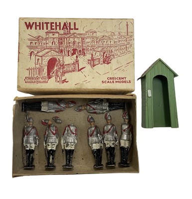 Lot 110 - A boxed set of Whitehall Guardsmen and lookout...