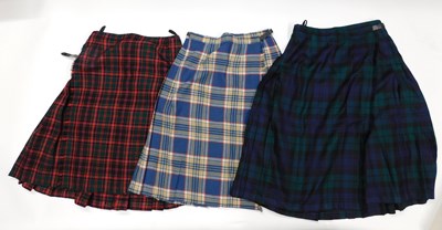 Lot 76 - Three kilts: two by Pitlochry and another by...