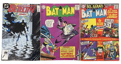 Lot 115 - Three vintage US DC Batman comics, to include:...