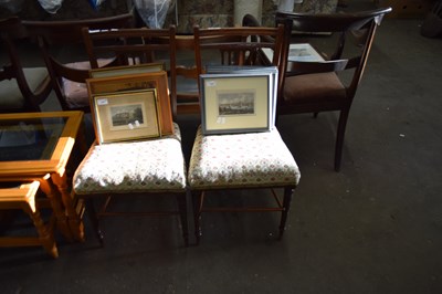 Lot 732 - TWO BEDSIDE CHAIRS