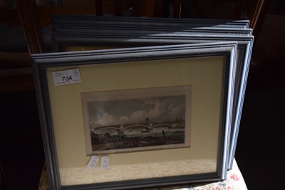 Lot 734 - QUANTITY OF PRINTS, VIEWS OF LONDON, ENGRAVED...