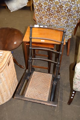 Lot 772 - CHILDS CHAIR WITH WICKER SEAT