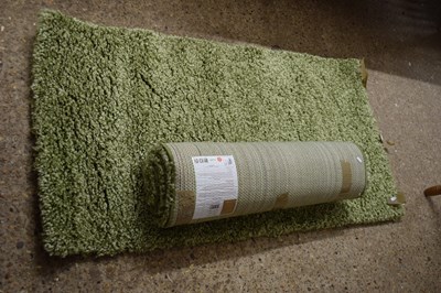 Lot 347 - TWO DUNELM SLUMBER GREEN RUGS, 80 X 50CM (2)