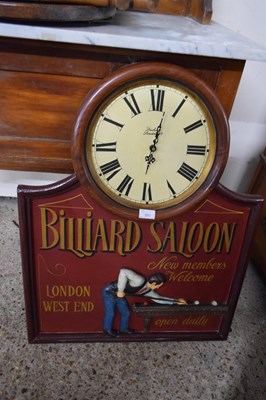 Lot 352 - CONTEMPORARY ADVERTISING WALL CLOCK MARKED...