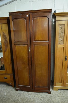 Lot 356 - EARLY 20TH CENTURY MAHOGANY TWO-DOOR WARDROBE...