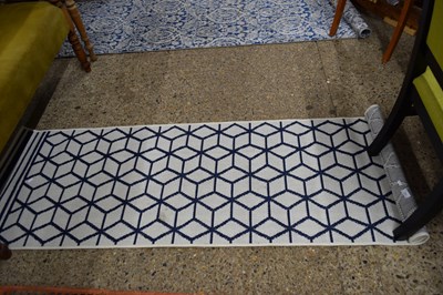 Lot 274 - MODERN POLYPROPYLENE FLOOR RUNNER CARPET WITH...