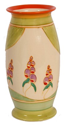 Lot 51 - A Clarice Cliff shape 264 vase in the...