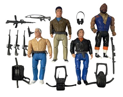 Lot 423 - A set of 1983 The A Team figurines and...