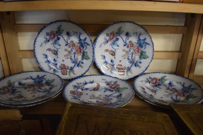 Lot 514 - Set of Aurora pheasant decorated plates