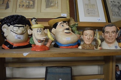 Lot 546 - Collection of various character jugs including...