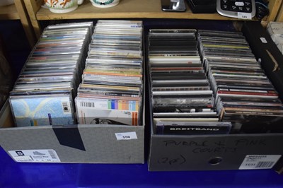 Lot 550 - Two boxes of various CD's