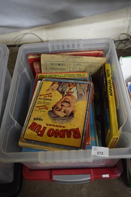 Lot 572 - Box containing quantity of various annuals...