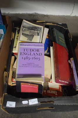 Lot 582 - Box of various books - historical interest etc