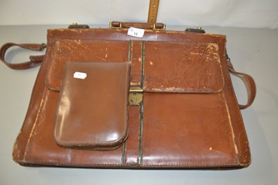 Lot 15 - Leather satchel together with a gents...