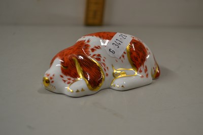 Lot 75 - Royal Crown Derby puppy paperweight