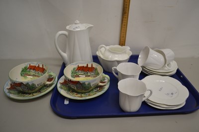 Lot 97 - Shelley white glazed tea set together with...