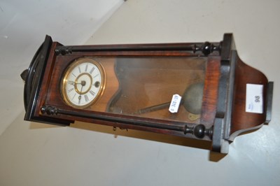 Lot 98 - Miniature Vienna type wall clock