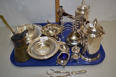 Lot 104 - Mixed Lot: Various silver plated tea wares and...