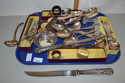 Lot 125 - Mixed Lot: Various silver plated cutlery and...