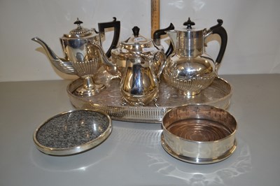 Lot 131 - Mixed Lot: Silver plated tea wares and other...