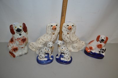 Lot 147 - Group of various small Staffordshire model dogs