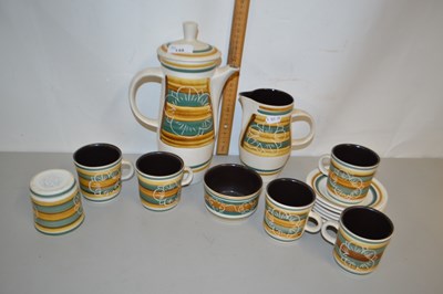 Lot 148 - Rye pottery coffee set