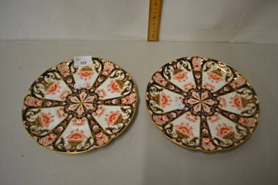 Lot 168 - Pair of Crown Derby gilt decorated plates