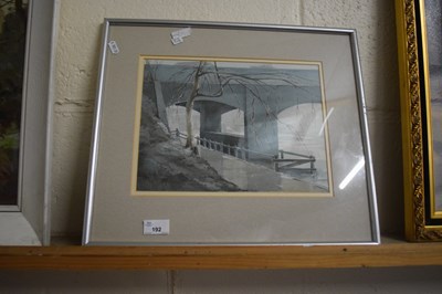 Lot 192 - Kenneth Johnson - study of Carrow Bridge,...