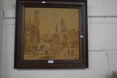 Lot 225 - 20th Century needlework picture of a European...