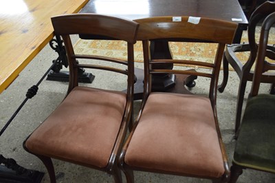 Lot 241 - Pair of Victorian bar back dining chairs