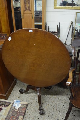 Lot 253 - Mahogany circular top supper table raised on a...